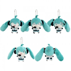 11*11*7CM 4 Styles Hatsune Miku Cartoon Anime Plush Toy Doll