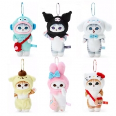 10/20CM 6 Styles Sanrio Cat Cartoon Anime Plush Toy Pendant Keychain