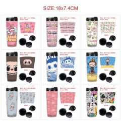 11 Styles Labubu Cartoon Plastic Anime Cup