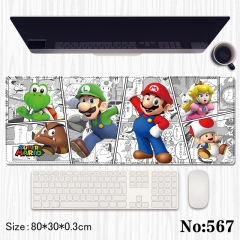 80*30*0.3cm Super Mario Bro Cartoon Anime Mouse Pad