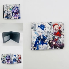 Genshin Impact Cartoon Coin Purse Anime Short Wallet