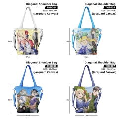 38*37cm 4 Styles A Salad Bowl of Eccentrics Cartoon Anime jacquard Canvas Crossbody Bag