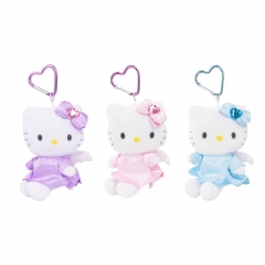 12CM 3 Styles Sanrio Hello Kitty Cartoon Anime Plush Toy Pendant Keychain