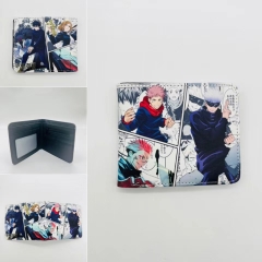 Jujutsu Kaisen Cartoon Coin Purse Anime Short Wallet