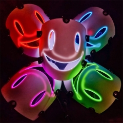 9 Styles Halloween Smiley Party LED Light Anime Mask