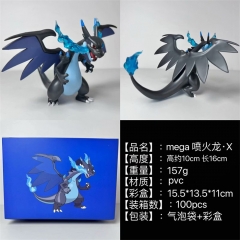 10cm GK Pokemon Mega Charizard Cartoon Anime PVC Figures