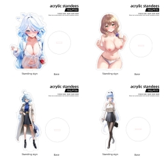 3 Sizes 5 Styles Genshin Impact Cartoon Sexy Girls Anime Acrylic Standing Plate