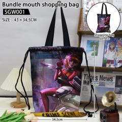 EVA/Neon Genesis Evangelion Cartoon Anime Bundle Mouth Shopping Bag