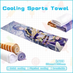 30*100cm Food Language Cosplay Color Printing Anime Cooling Sports Towel