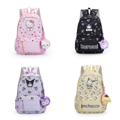 5 Styles Sanrio Kuromi My Melody Cinnamoroll Capacity For Student Cartoon Customized Anime Backpack Bag