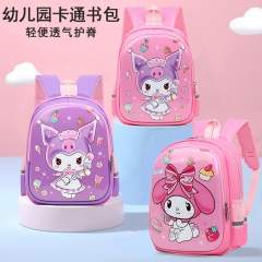 6 Styles Sanrio Cinnamoroll My Melody  Kuromi Capacity For Student Cartoon Customized Anime Backpack Bag