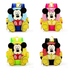 2 Styles Mickey Mouse Capacity For Student Cartoon Customized Anime Backpack Bag