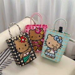 3 Styles Hello Kitty Shopping Bag PVC Anime Handbag