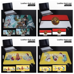 4 Styles Pokemon Cosplay Decoration Cartoon Character Anime Leather Mouse Pad Desk Mat