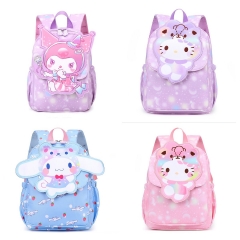 5 Styles Sanrio Cinnamoroll Kuromi Cartoon Anime Oxford Cloth Backpack Bag