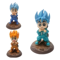 3 Sizes 15cm GK Dragon Ball Z Crayon Shin-chan Cartoon Anime PVC Figures