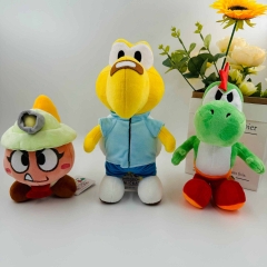 3 Styles Super Mario Bro Fire Spike Cartoon Anime Plush Toy Doll