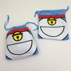 2 Styles 17CM Doraemon Cartoon Anime Plush Drawstring Bag