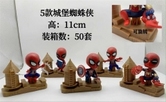 5PCS/SET 11CM Spider Man Cosplay Cartoon Anime PVC Figure