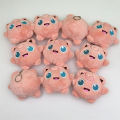 10PCS/SET 11CM Pokemon Jigglypuff Anime Plush Toy Doll Pendant