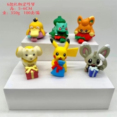 5PCS/SET 4-6CM Pokemon Pikachu Cartoon Anime PVC Figures