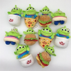 10PCS/SET 11-14CM Toy Story Cartoon Anime Plush Toy Doll Pendant