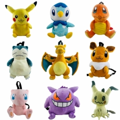 11 Styles 30-40cm Pokemon Cartoon Anime Plush Toy Bag