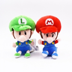 2 Styles 13cm Super Mario Bro Cartoon Anime Plush Toy Doll