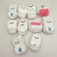 10PCS/SET 7CM Closestool Shape Toy Doll Pendant Decoration