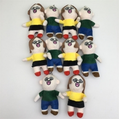 10PCS/SET 13CM Bang Bang And Yu Zhi Anime Plush Toy Doll Pendant