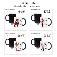 7 Styles Hazbin Hotel Cartoon Pattern Ceramic Cup Anime Changing Color Ceramic Mug