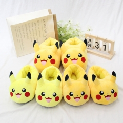 2 Styles 22CM Pokemon Pikachu Anime Plush Slipper For Kids