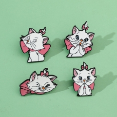 4 Styles Disney Marie Cat Cartoon Anime Alloy Pin Brooch