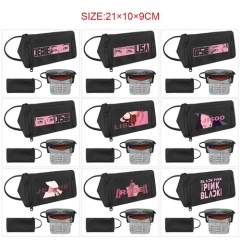 10 Styles KPOP Blackpink Cartoon Pattern Pencil Case