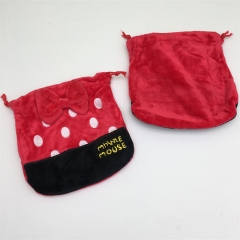 17CM Mickey Minnie Mouse Anime Plush Drawstring Bag