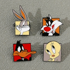 4 Styles Bugs Bunny Cartoon Anime Alloy Pin Brooch