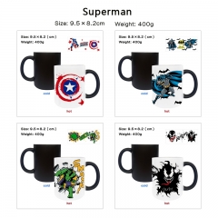 8 Styles Marvel Comics Cartoon Pattern Ceramic Cup Anime Changing Color Ceramic Mug