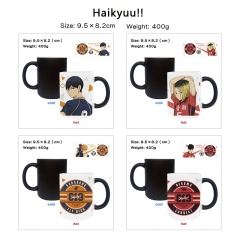 8 Styles Haikyuu Cartoon Pattern Ceramic Cup Anime Changing Color Ceramic Mug