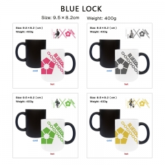 5 Styles Blue Lock Cartoon Pattern Ceramic Cup Anime Changing Color Ceramic Mug