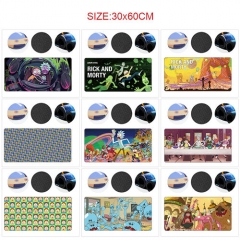 10 Styles 60*30CM Rick and Morty Cartoon Pattern Anime Mouse Pad