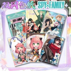 14*21cm 9 Styles SPY×FAMILY Cartoon Laser Tickets Anime Bookmark