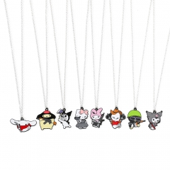 8 Styles Sanrio Kuromi Hello Kitty Cartoon Anime Alloy Necklace