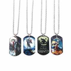 4 Styles The Nightmare Before Christmas Cartoon Anime Alloy Necklace