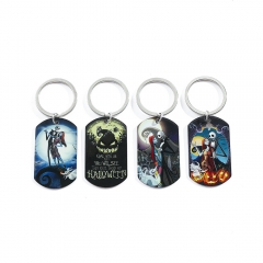 4 Styles The Nightmare Before Christmas Cartoon Anime Alloy Keychain