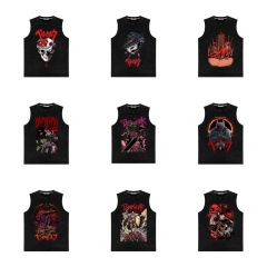 14 Styles Berserk Cartoon Pattern Anime Vest T-shirt