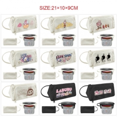 10 Styles Labubu Anime Cartoon Pattern Pencil Bag