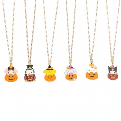 9 Styles Sanrio Hello Kitty Kuromi My Melody Cartoon Anime Alloy Necklace