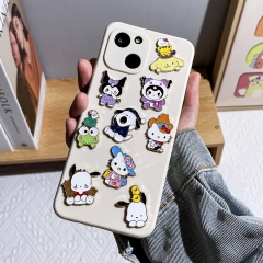 9 Styles Sanrio Cartoon Anime Alloy Phone Stickers