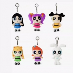 6 Styles The Powerpuff Girls Cartoon Anime Plush Toy Pendant