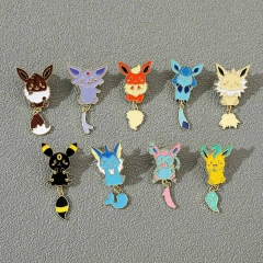 9 Styles Pokemon Cartoon Pin Anime Alloy Brooch